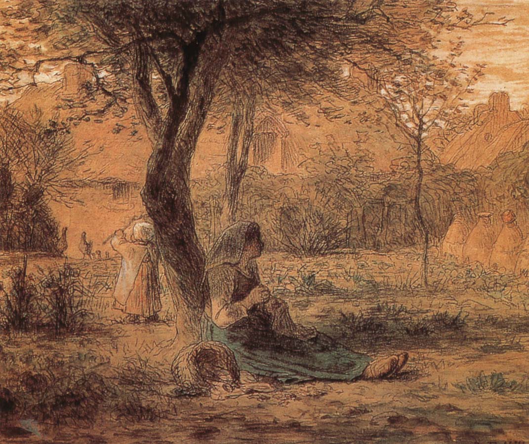 Jean Francois Millet Country yard